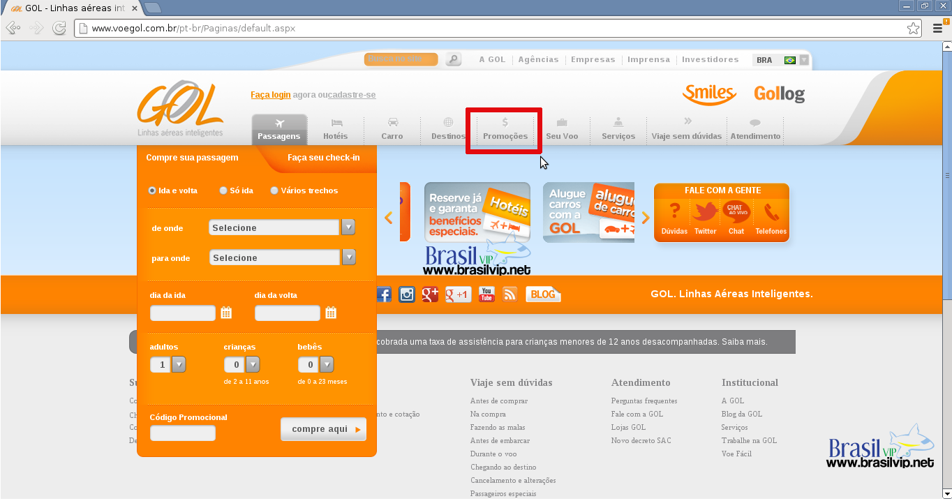 Promoções GOL