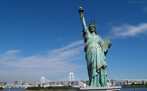 A Estátua da Liberdade está categorizada como um dos patrimônios mundiais da UNESCO