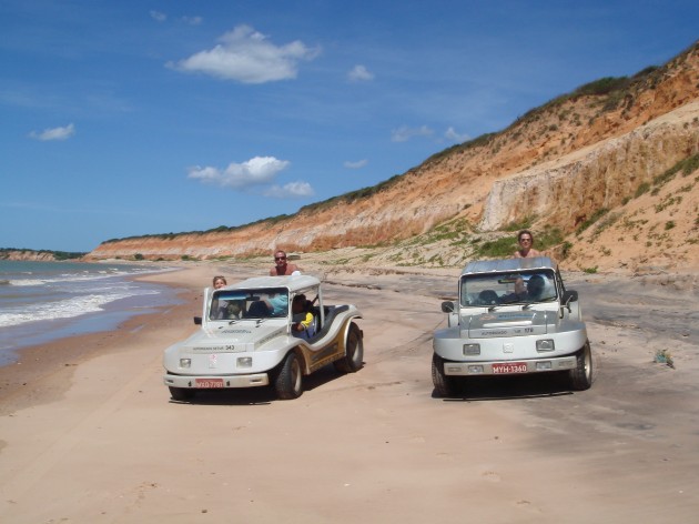 Viajando de Natal a Fortaleza de buggy.