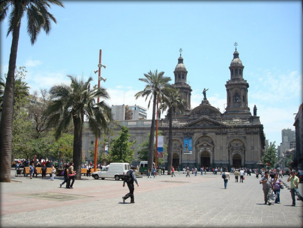 Pontos turísticos de Santiago - Chile.